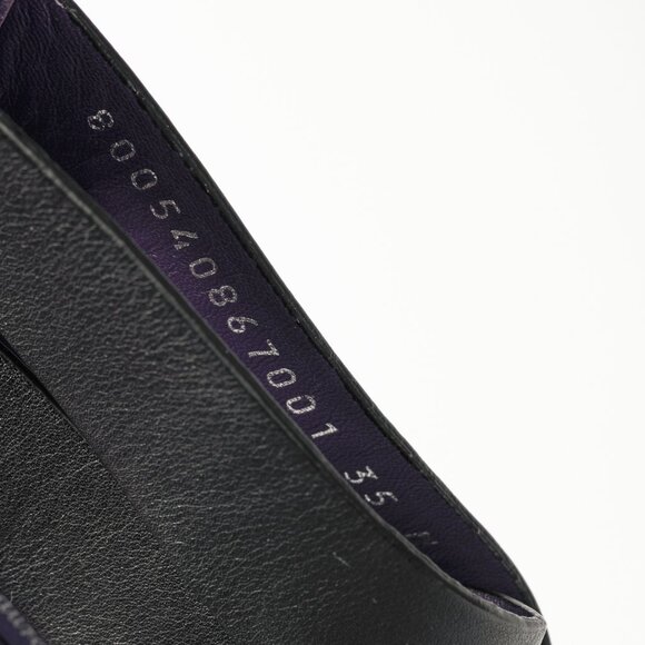 Ralph Lauren Collection Ardina II Black Strappy Leather Sandals - Picture 11 of 11